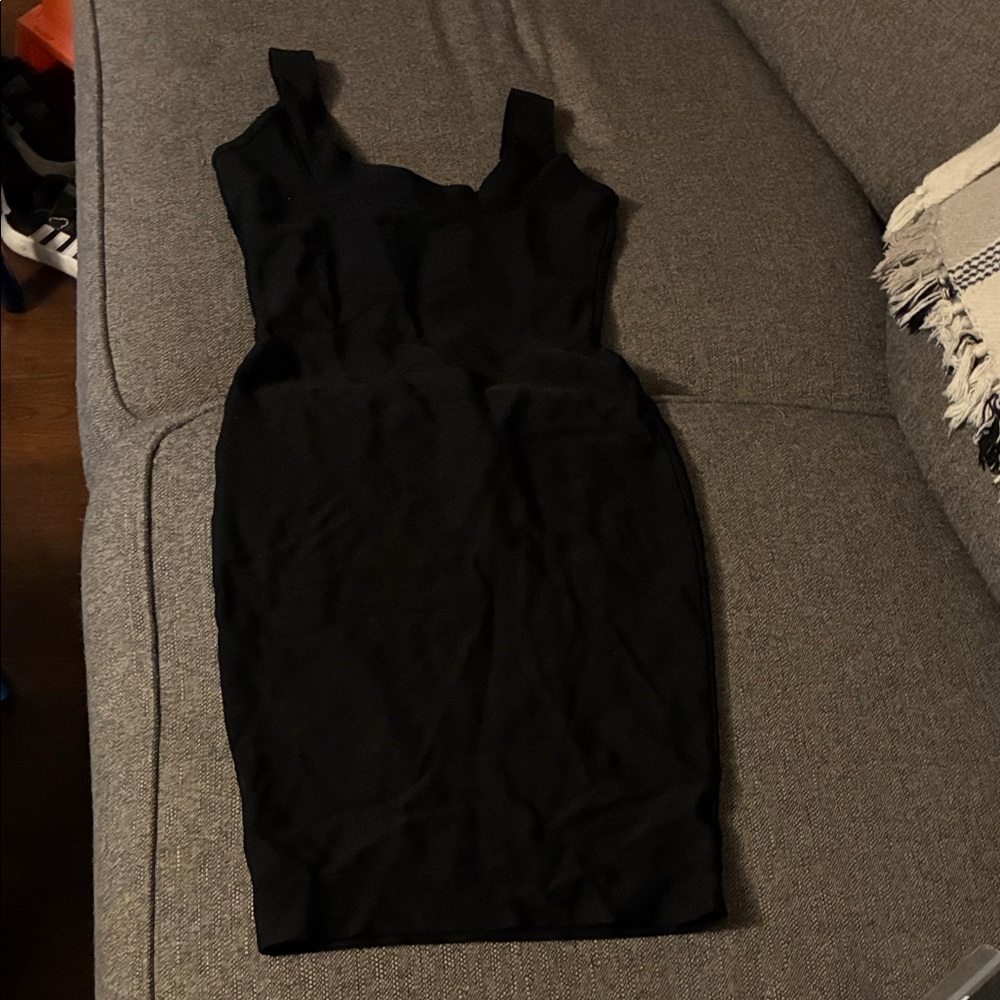 BCBGMaxAzria Black Midi Dress